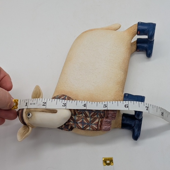 Vintage Enesco Jock Ewe And Me Resin Winter Hat & Scarf Sheep Figure - Picture 10 of 10